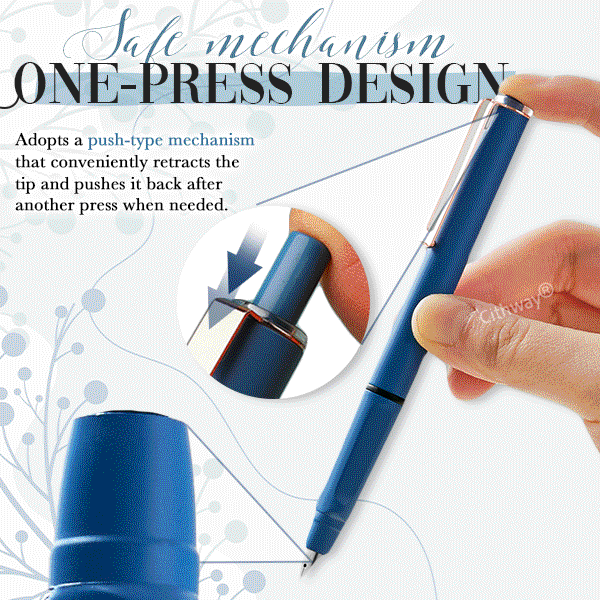 Cithway® One-Press Retractable Fountain Pen