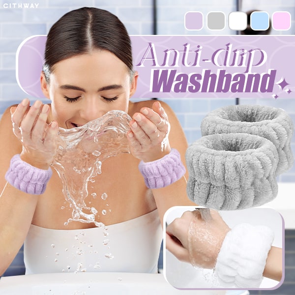 Cithway™ Anti-Dripping Water-Absorbing Wrist Wash Band