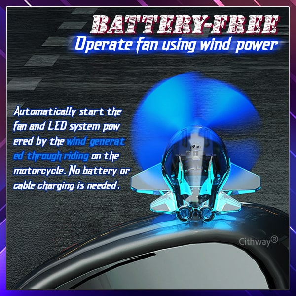 Cithway® Wind-Rider Mini LED Spinning Plane Ornament