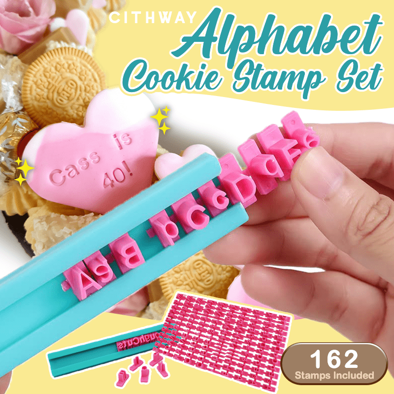 Cithway™ Alphabet Cookie Stamp Set (162 PCS)