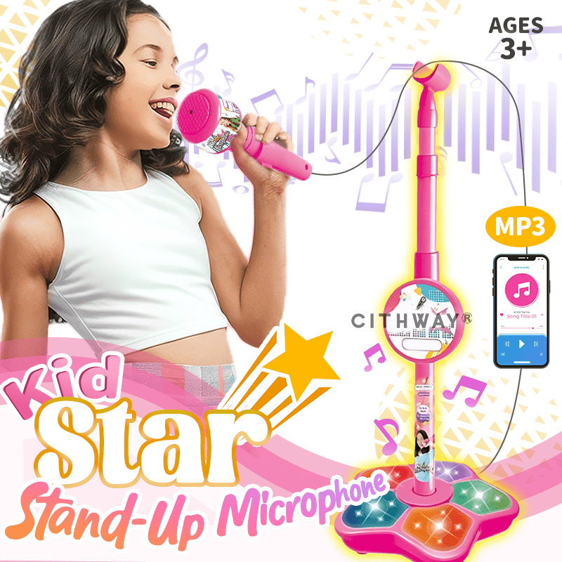 Cithway® Kids Star Karaoke Microphone Stand