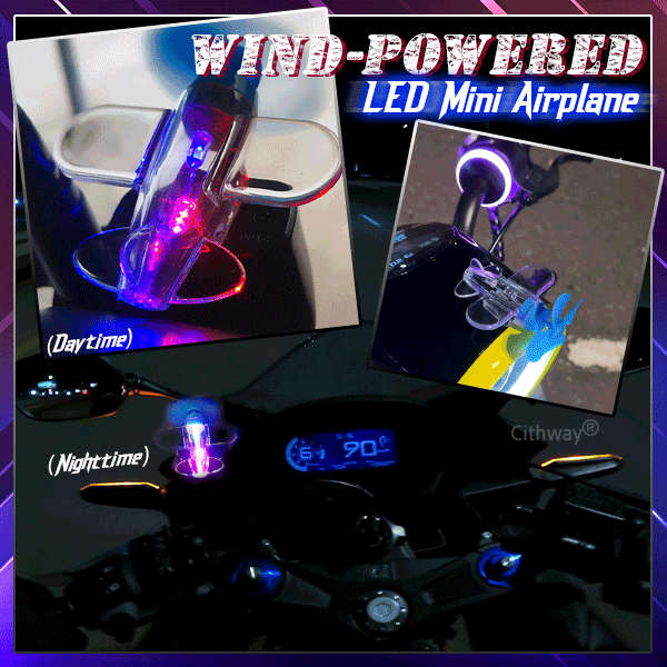 Cithway® Wind-Rider Mini LED Spinning Plane Ornament