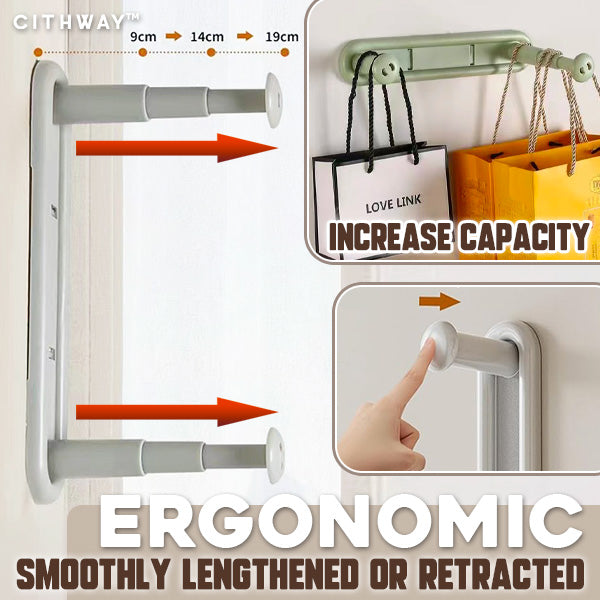 Cithway™ Punching-free Retractable Hanger Rack