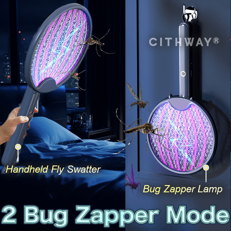 Fly Swat Racket Cithway® Foldable Electric Fly Swatter Racket – Desihope