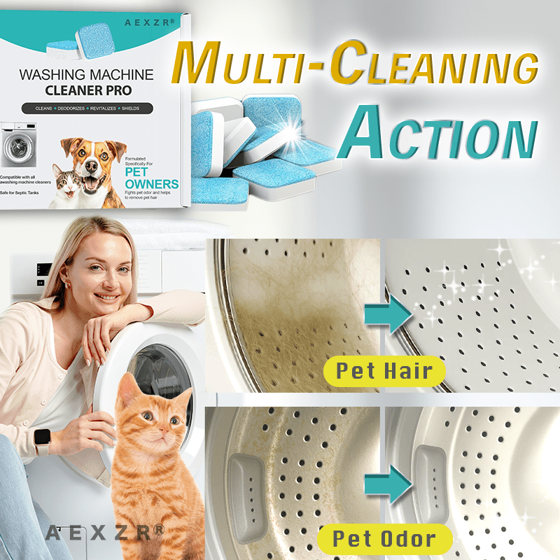 Aexzr® Paw-Clean Washing Machine Gunk Buster Tablet