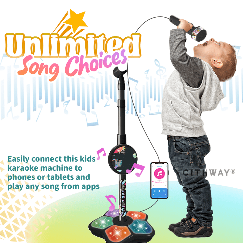 Cithway® Kids Star Karaoke Microphone Stand