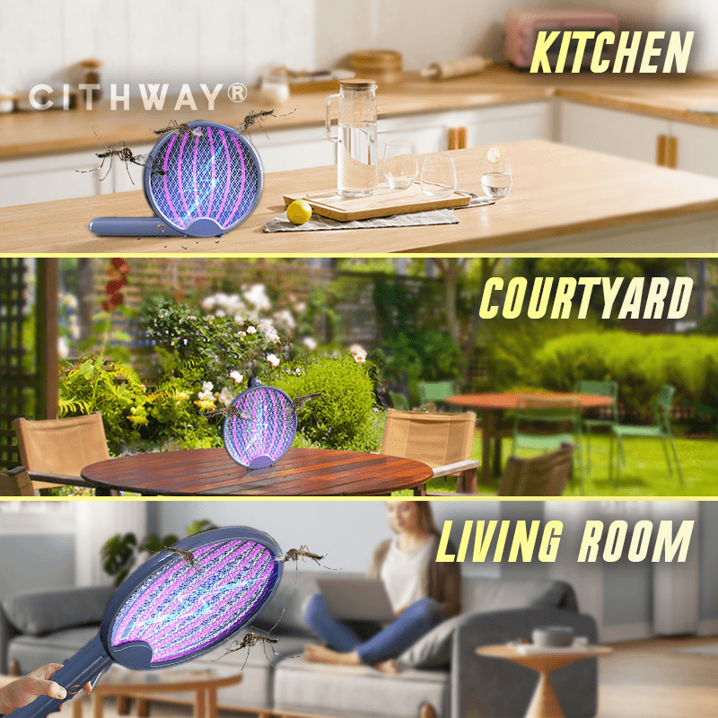 Fly Swat Racket Cithway® Foldable Electric Fly Swatter Racket – Desihope