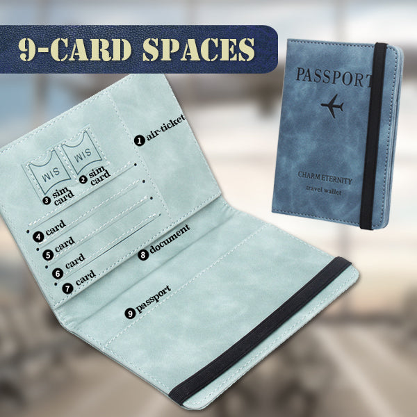 Easy-Travel Leather Passport Holder