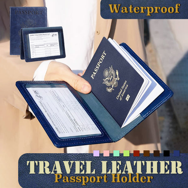 Easy-Travel Leather Passport Holder