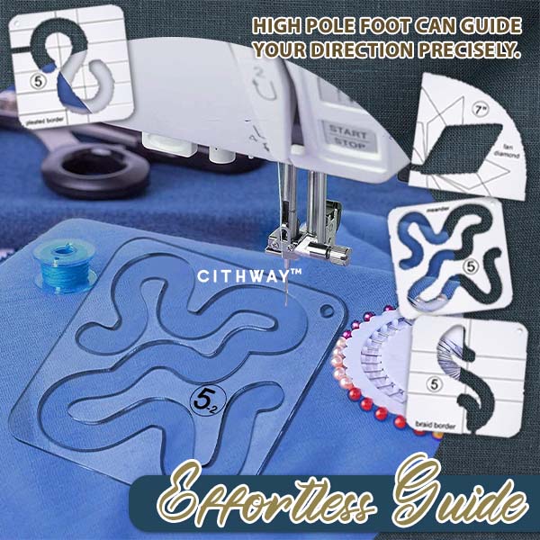 Cithway™ Easy-Quilting Free-Motion Template Set