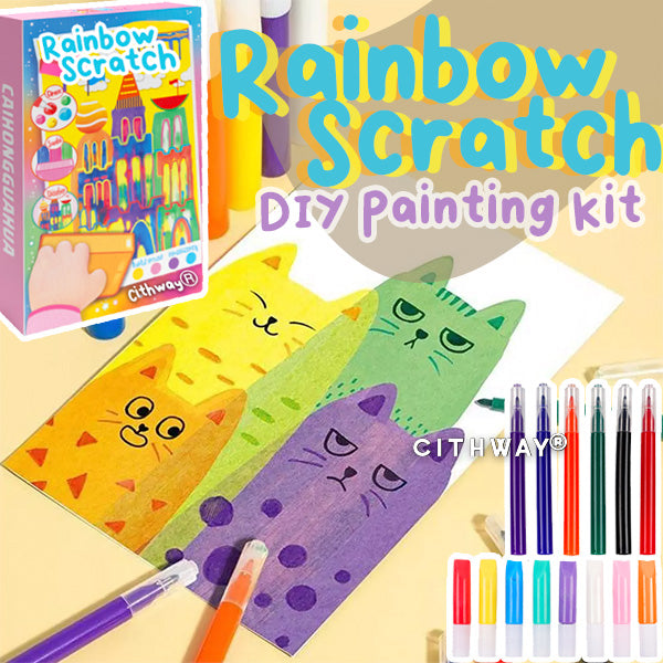 Cithway® Rainbow Scratch DIY Painting Kit