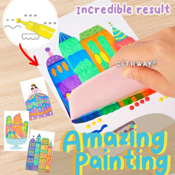 Cithway® Rainbow Scratch DIY Painting Kit