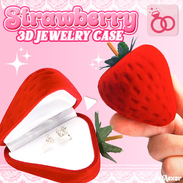 Aexzr™ Strawberry 3D Jewelry Case