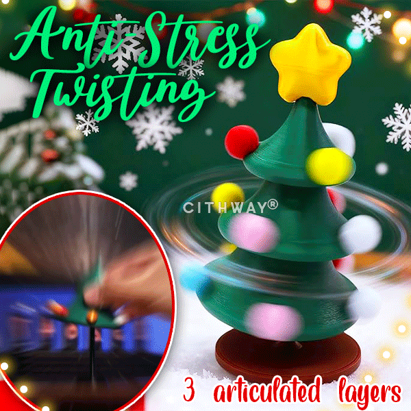 Cithway® Stackable Spinning Christmas Tree Table Decor