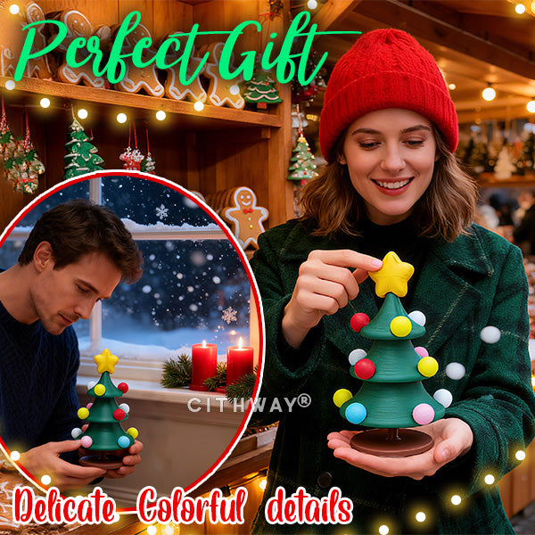 Cithway® Stackable Spinning Christmas Tree Table Decor
