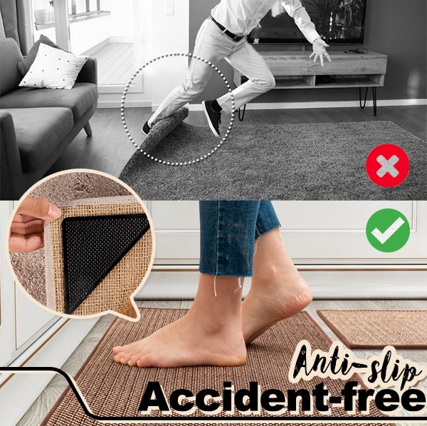 Anti-Slip Rug Grippers 🔥4-piece Economy Pack💰